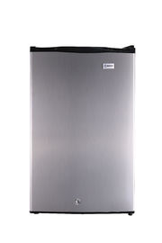 China Pequeño refrigerador de plata bloqueable de la barra con el congelador tubo del aluminio de 95 litros proveedor