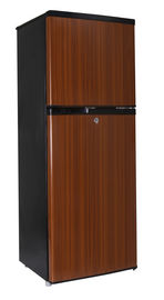 China Mini congelador de refrigerador de madera de dos puertas/puerta dual en refrigerador de la puerta proveedor