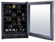 China Refrigerador de vino eléctrico del negro de cristal de la puerta botellas Stroage de 150 litros 52 compañía